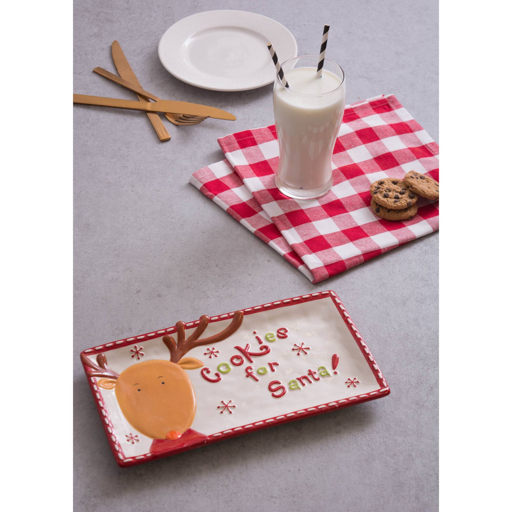 DII® Ceramic Reindeer Plate